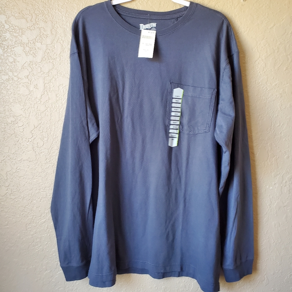 Men's Longtail T Relaxed Fit LS Crew with Pocket